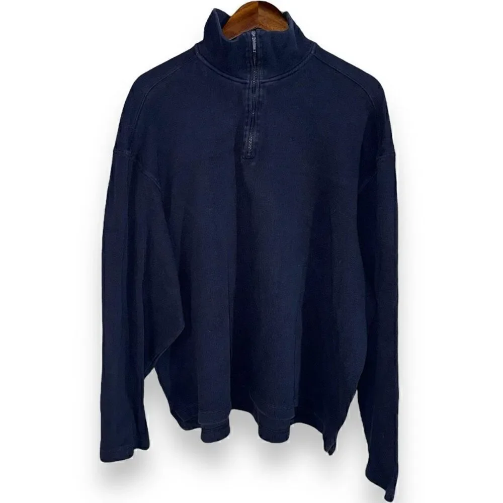 80s Navy J. CREW Made in USA Oversized Sweatshirt Size XL